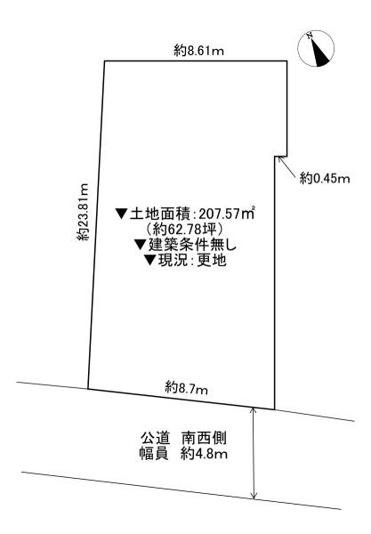 寝屋川市石津元町　土地