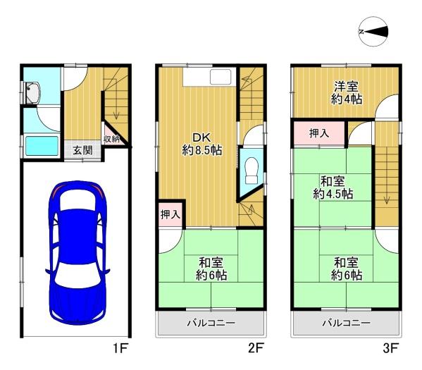 門真市舟田町　中古戸建