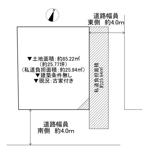 寝屋川市国松町　古家付き土地