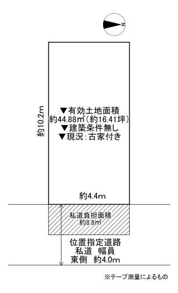 守口市藤田町4丁目　古家付き土地