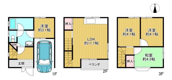 門真市島頭4丁目　中古戸建