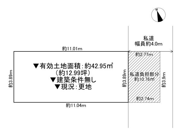 守口市藤田町1丁目　土地