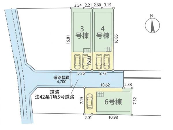 寝屋川市木屋町第7　新築戸建　6号棟