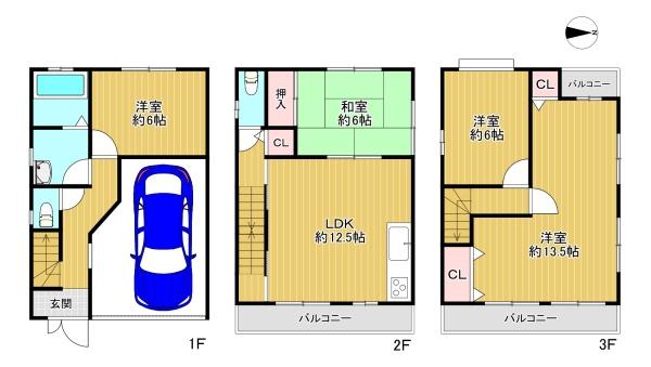 寝屋川市堀溝3丁目　中古戸建