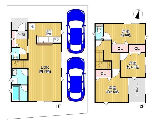門真市江端町　新築戸建　1号棟