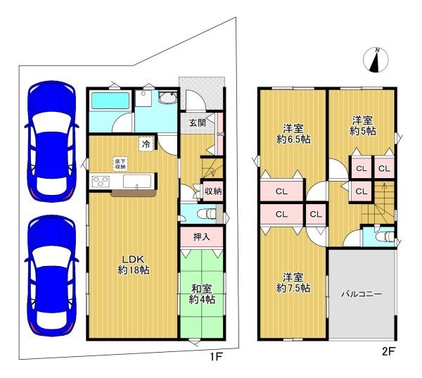 門真市江端町　新築戸建　2号棟