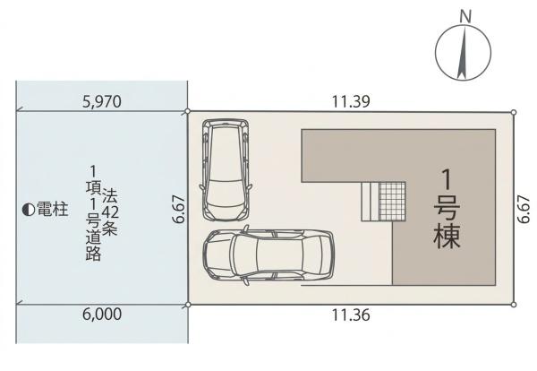 守口市寺方錦通第2　新築戸建　1号棟