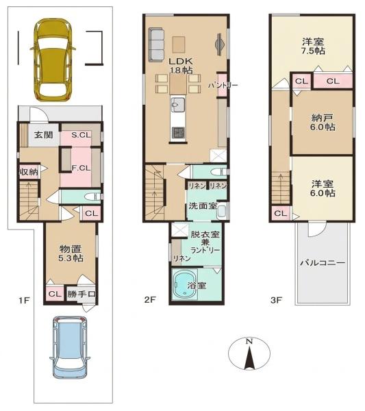 守口市寺方元町1丁目　中古戸建