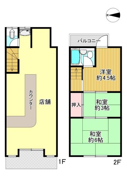 門真市末広町　店舗付き中古テラス