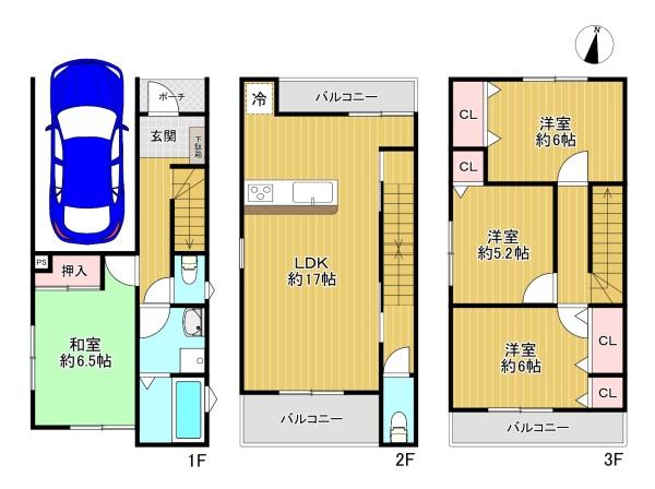 守口市菊水通3丁目　中古戸建