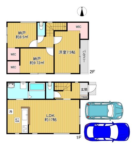 寝屋川市高柳栄町　新築戸建2号棟