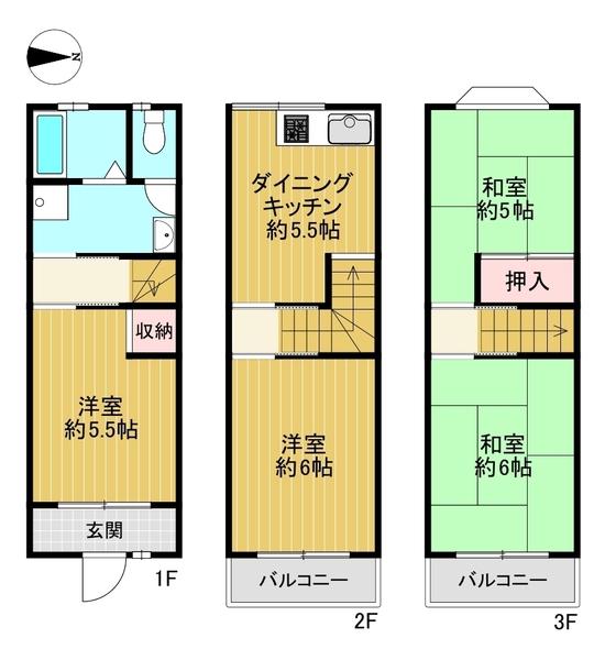 生野区巽北1丁目　中古テラス