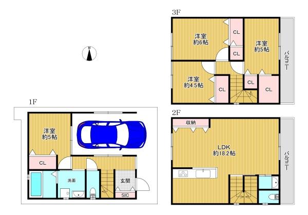 東住吉区鷹合3丁目　2号　新築戸建