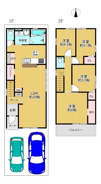 東住吉区住道矢田6丁目　３号棟　新築戸建