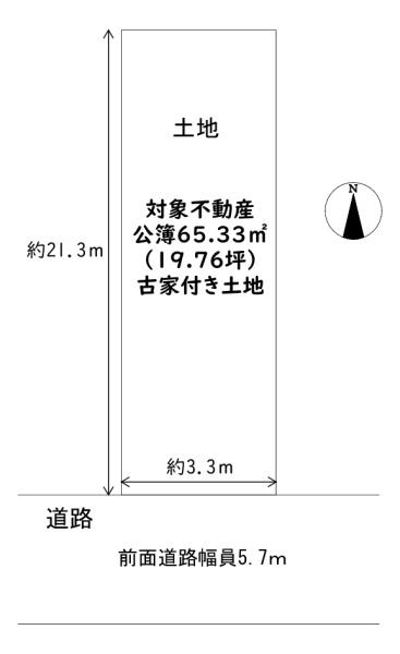 東住吉区西今川1丁目　古家付き土地