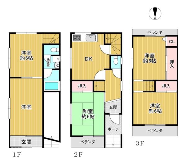 平野区長吉六反3丁目　中古戸建