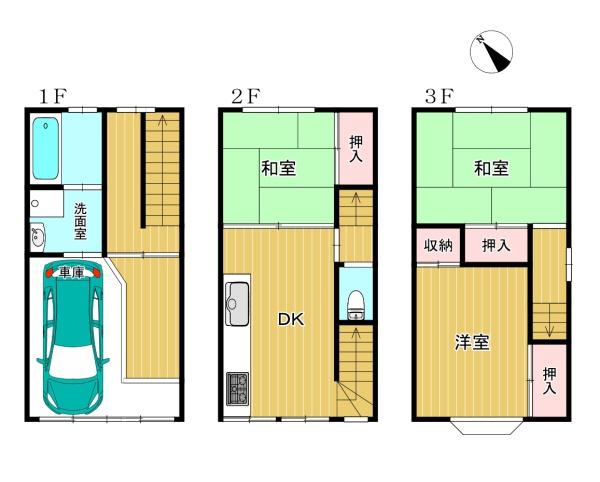 東住吉区公園南矢田2丁目　中古戸建