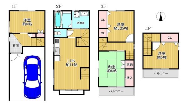 大阪市平野区背戸口１丁目の中古一戸建て