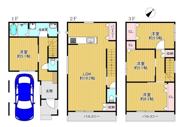 東住吉区住道矢田9丁目　新築戸建