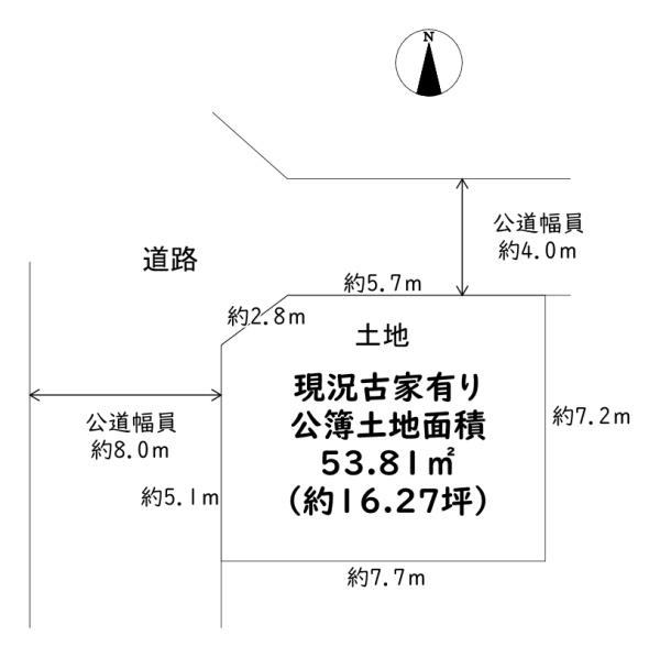 生野区南巽1丁目　古家付き土地