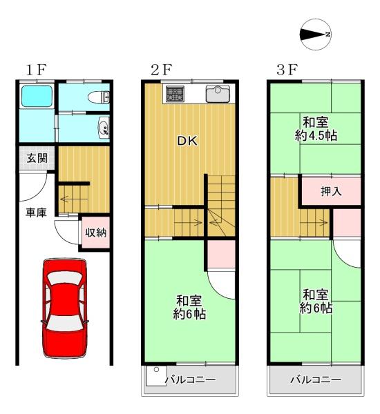 大阪市平野区瓜破東３丁目の中古一戸建て