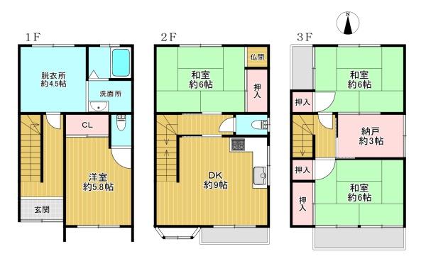 平野区平野東1丁目　中古戸建