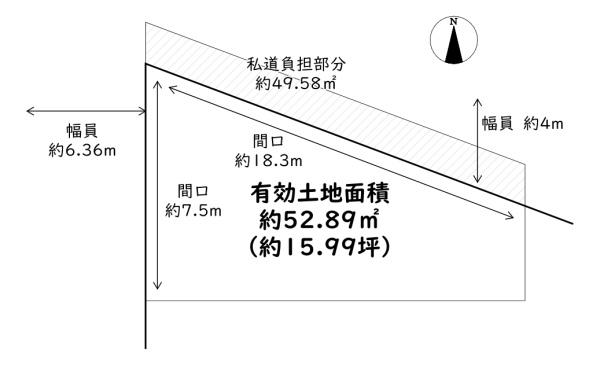 東住吉区南田辺1丁目　古家付き土地