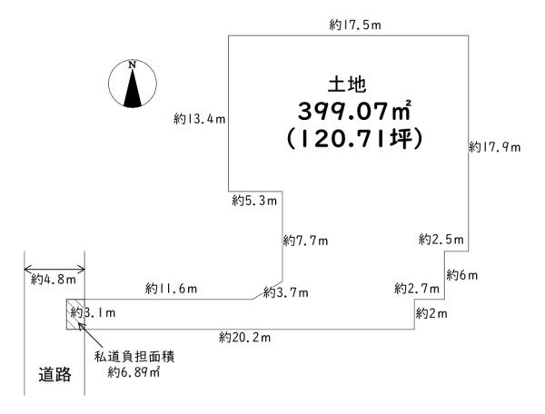 生野区桃谷2丁目　土地