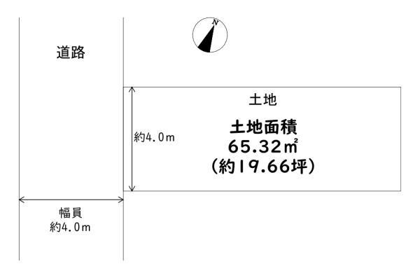 東住吉区田辺6丁目　土地
