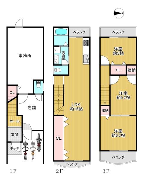 平野区平野市町1丁目　中古戸建