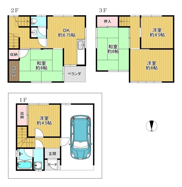 大阪市平野区瓜破４丁目の中古一戸建て