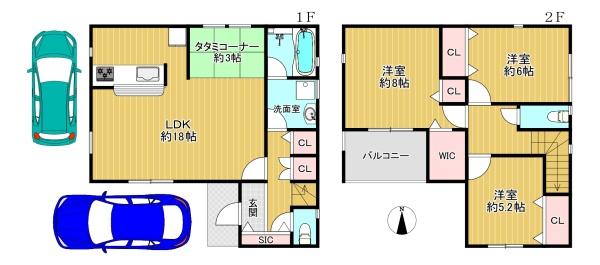 生野区田島3丁目　１号棟　新築戸建