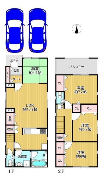 生野区田島3丁目　４号棟　新築戸建