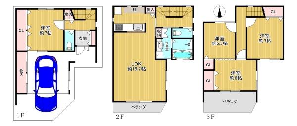 平野区長吉長原西2丁目　中古戸建