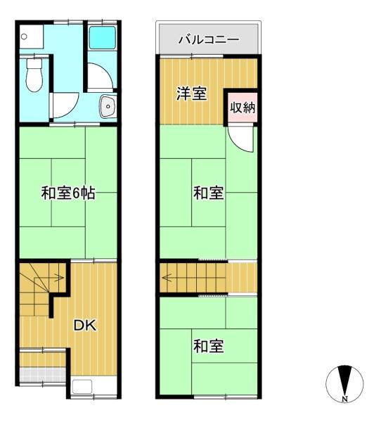 豊中市大黒町３丁目の中古テラスハウス