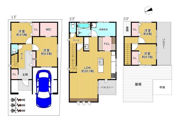 平野区瓜破東3丁目　中古戸建