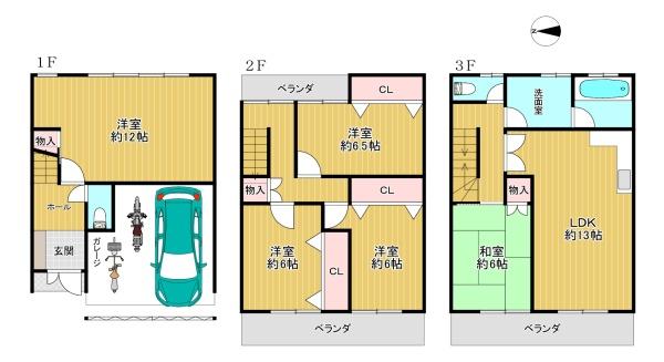 大阪市阿倍野区西田辺町１丁目の中古一戸建て