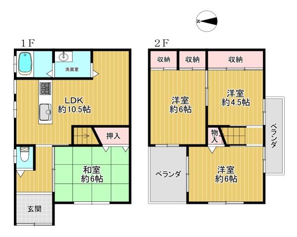 八尾市竹渕西２丁目の中古一戸建て