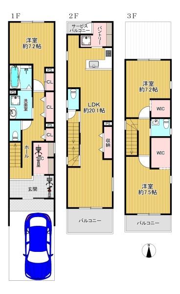 東住吉区鷹合1丁目　新築戸建