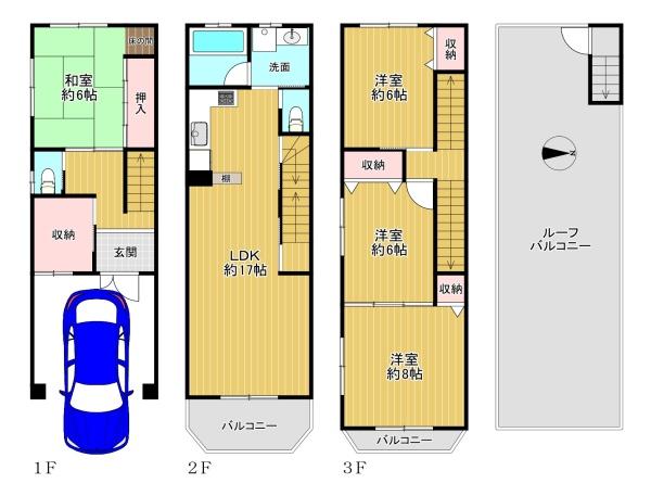 大阪市東住吉区北田辺４丁目の中古一戸建て