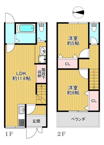 生野区勝山南2丁目　中古テラスハウス