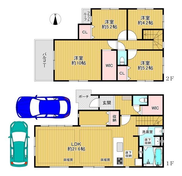 平野区瓜破西2丁目　新築戸建　３号棟