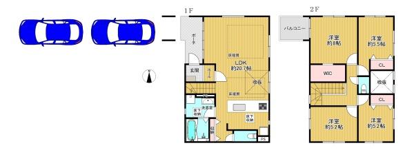 平野区瓜破西2丁目　新築戸建　４号棟