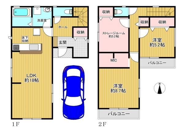 東住吉区住道矢田4丁目　新築戸建　３号棟