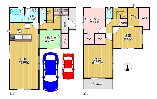 東住吉区住道矢田4丁目　新築戸建　４号棟