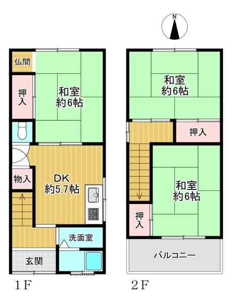 生野区中川西1丁目　中古戸建