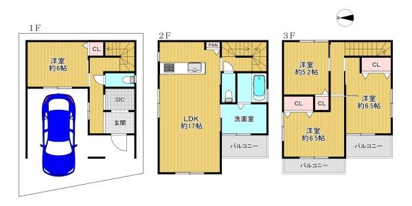 大阪市生野区中川４丁目の土地