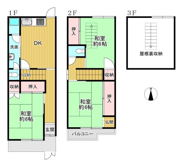 東住吉区針中野3丁目　中古テラスハウス
