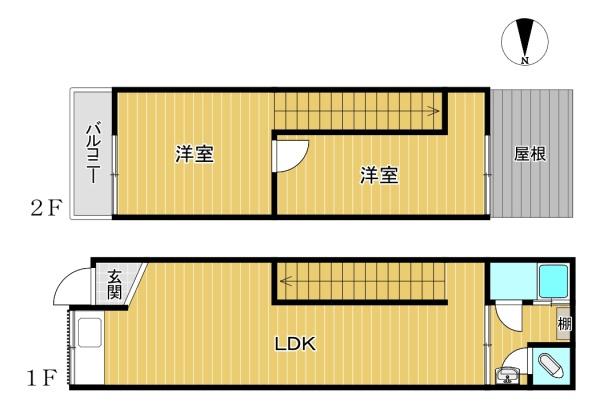 堺市西区浜寺石津町東4丁目　中古テラスハウス