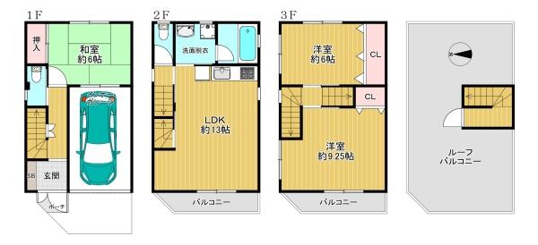 東住吉区住道矢田7丁目　中古戸建